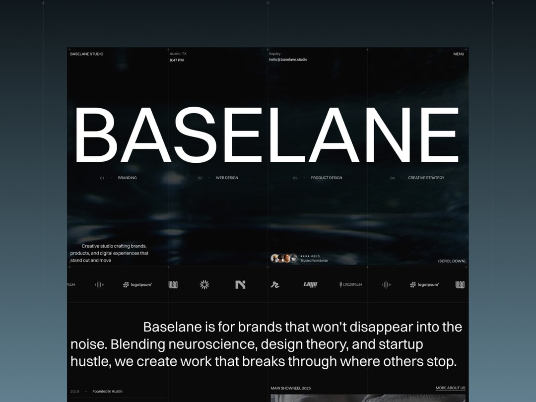 Baselane website template preview