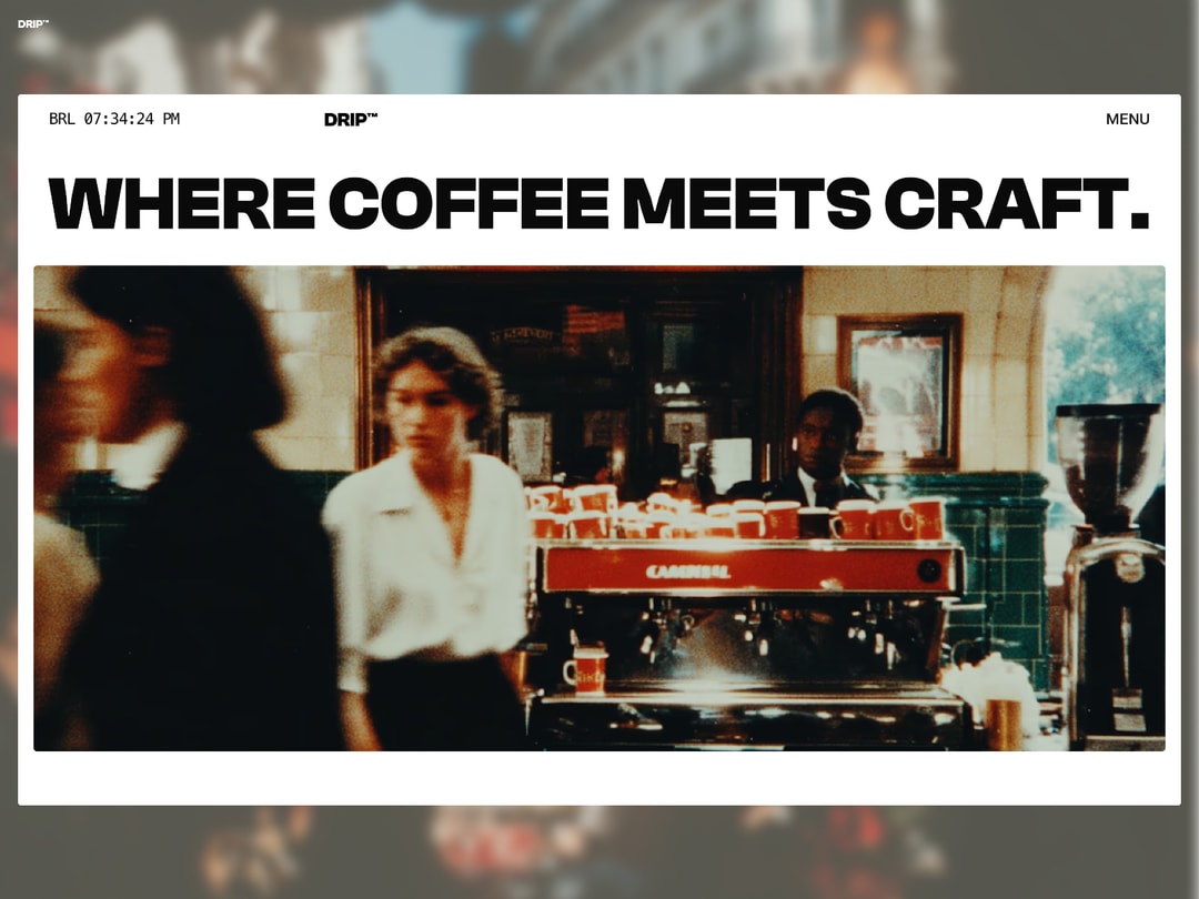 Drip website template preview