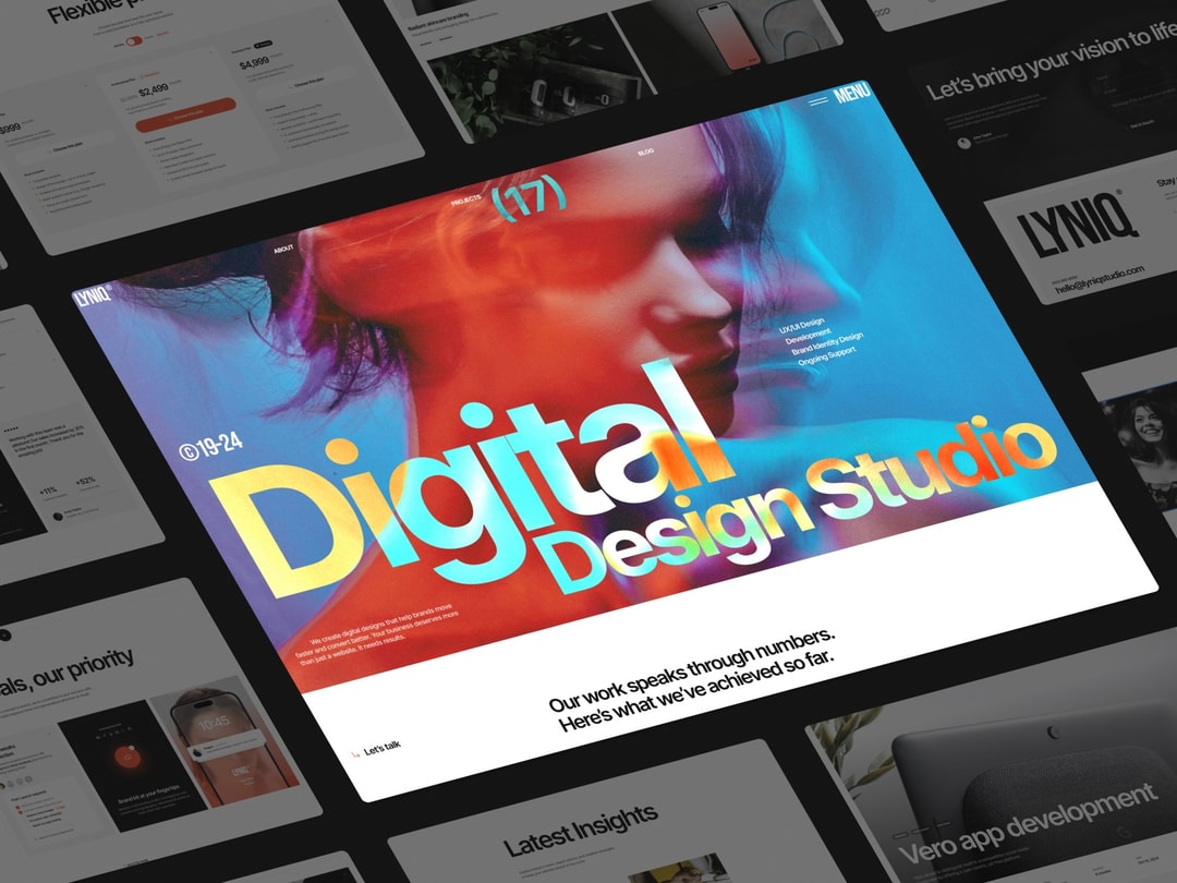 Lyniq website template preview