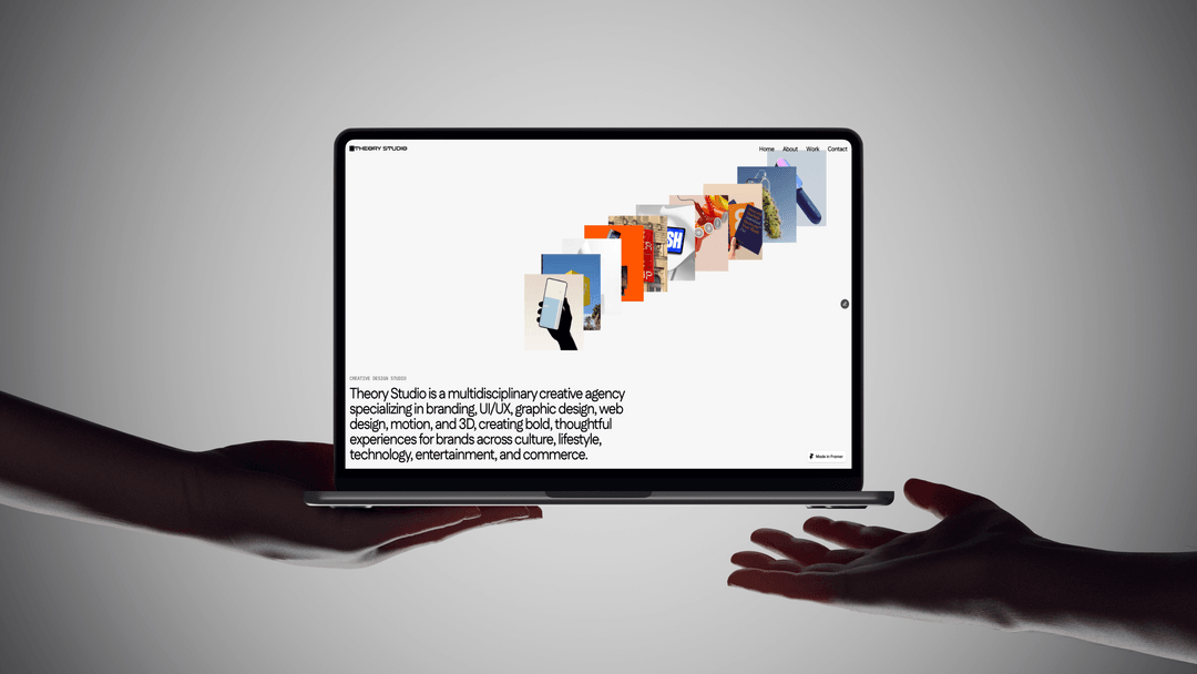 Theory Studio website template preview